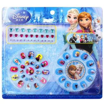 Disney girls Make-up Hračky Hřebík Nálepka Toy Diamond Mini Nail Nálepka Zmrazené Sophia hračka dárek