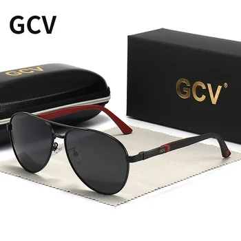 GCV Značky Muži/Ženy Vintage Hliníku Polarizované sluneční Brýle Classic Značky Sluneční Brýle Povlak Objektivu Řidičské Brýle Pro Jemné