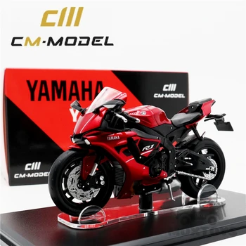 CM Model 1:18 2018/2019 YAMAHA R1 Červený Černý Diecast Motocykl