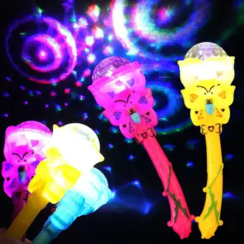 Děti, Hračky LED Svítící Kouzelnou Hůl Projekce Hůlku, Tyč Blikající Hvězda Led Světlo Děti, Děti, Hračky, Dárky, Párty Troufnout Záře Hračky