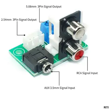 AUX Konektorem AUX 3,5 mm Jack pro Sluchátka 2 RCA, XH 2.54 mm Zásuvka pro Připojení Signálu Adaptér Deska