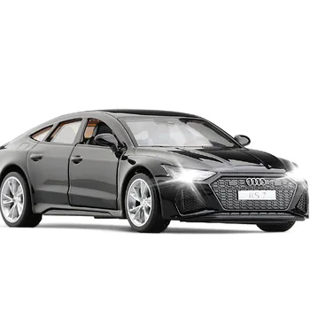 1:35 Měřítku Diecast Model vozu Audi RS7 Sportback Super Vytáhnout Zpět Hračky Auto Vzdělávací Kolekce Dveře Otevíratelné Dárek Pro Dítě