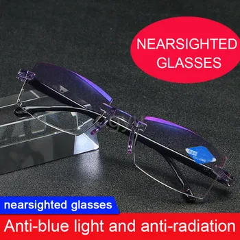 Retro Náměstí Double-light Anti-modré Brýle na Čtení +1 +1.5 +2.0 +2.5 +3.0 +3.5 +4.0 Modré Světlo Presbyopie Brýle Antifatigu