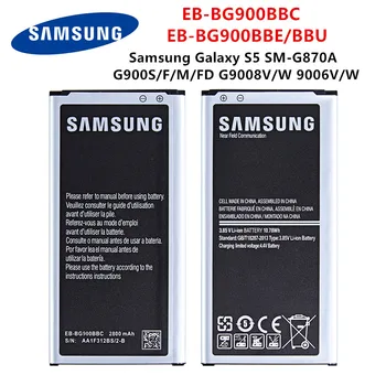 SAMSUNG Originální EB-BG900BBE, EB-BG900BBU Baterie 2800mAh Pro Samsung Galaxy s5 G900F S5 900/S/ I G900H 9008V 9006V 9008W BEZ NFC