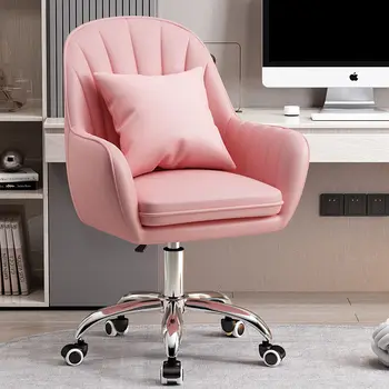 Židle Domů Opěradlo Pohodlné Dlouhodobé Sezení Kancelářská Židle, Vysokoškolský Student Dívka Koleje Studie Židle Make-Up Židle