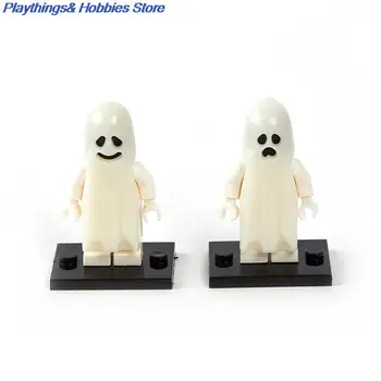 Jeden Horor Halloween Série Stavebních Bloků Světelný Usmíval se Pláč Ducha Model, Akční Figurky Malé Cihly Hračky pro Děti