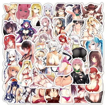 10/30/50/100KS Roztomilé Sexy Anime Hentai Waifu Samolepky pro Telefon Skateboard Notebook, Kytaru Bunny Holky Nálepka Klasické Hračky