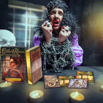 44 Ks Zlacené Reverie Lenormand Tarot Karty Moderní Tarot Knihovna, Deskové Hry, Karty Jezdce, Tarotové Karty Witch Tarot Deck