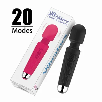 Velký Hůlka Masér Vibrátor Pro Ženy AV Držet Klitorisu Stimulátor bod G Masturbant Sexuální Hračku, 20 Rychlostí USB Nabíjení Dospělé Produktu
