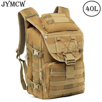 JYMCW Taktický Vojenský Batoh Molle - 40L Taktický Batoh Notebook Batoh Survival Batoh Bugout Assault Pack
