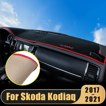 Auto Palubní desky Kryt Podložka Pro Škoda Kodiaq 2017 2018 2019 2020 2021 palubní Desce Slunce Stín Pad Koberce Anti-UV Protector Doplňky