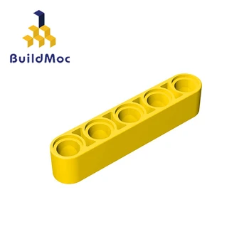 BuildMOC Montuje Částice 32316 high-tech, Liftarm 1x5 Silné Pro Stavební Bloky DIY Díly Educatio