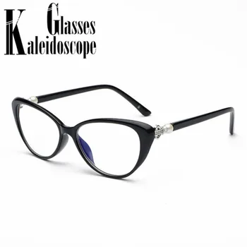 Cat Eye Brýle Na Čtení Ženy Elegantní Perlový Nohy Předpis Brýle Anti Modré Světlo Dalekozrakosti Brýle +1.0 1.5 2.0 2.5 3.0 3.5