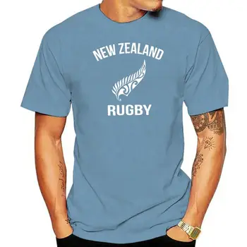 Muži Tisk Krátký Rukáv Tričko trend Nový Zéland Maori Fern Rugby Kreativní Grafické Módní 100% Bavlna Tištěné pánské Tričko