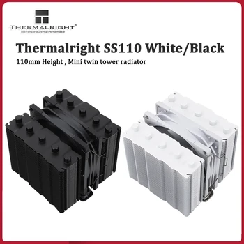 Thermalright SS110 Bílá/Černá Stříbrná Duše chladič CPU 110mm 5 Heat Pipe Twin tower, mini chladič Intel LGA115X 1200 2011 AM4