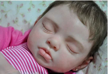 20inch Bebe Reborn Kit Spací Alexa Lifesize Novorozené Dítě Soft Touch Svěží Barvy DIY Nedokončené Části Panenky s Tělem