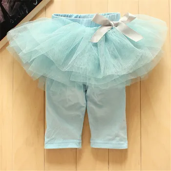 Letní Dívka Legging Sukně-kalhoty Gradient příze Dort sukně dětská jarní legíny Děti'Girls Sukně kalhoty pro děti
