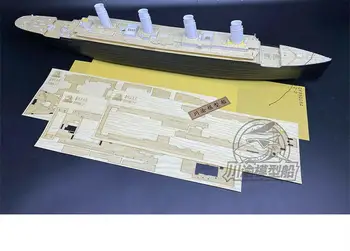 Dřevěné Paluby 1/350 Měřítko Krycí List pro Minicraft 11318 RMS Titanic Model