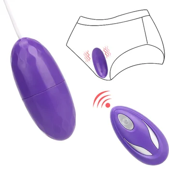 Skok Vejce Vibrátor Klitoris Stimulovat G-spot Pochvy, Masér 10 Frekvence Dálkové Ovládání Sexuální Hračky Pro Ženy