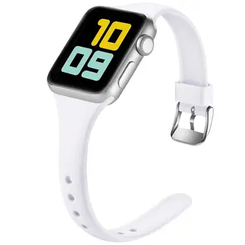 Silikonové Popruh Pro Apple Watch Band 44 mm 40 mm 41 mm 38 mm 45 mm Smartwatch Guma Sportovní Pás Náramek Watchband iWatch 7 6 ro 5 4