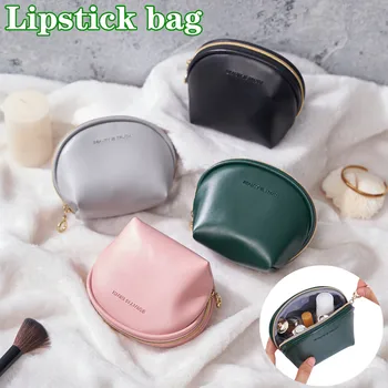 Holky Make-up Bag PU Kůže Ženy Peněženku, Mince Kabelku Vodotěsné Kosmetické Rtěnky Taška Multifunkční Spojka Taška