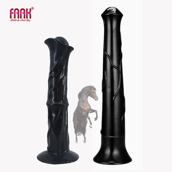 FAAK Super Dlouhá 16 palce Zvířat Koně Dildo S přísavkou Silné Anální Plug Sexuální Hračky Pro Ženy Masturbátor Velký Penis Flexibilní