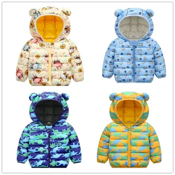 2021 Todder Dívky, Kabáty Dítě Chlapci Zimní Oblečení Bavlny Polstrovaný Kreslený Kabát Chlapec Zimní Bundy Dětské Zimní Bundy