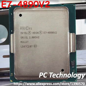 Původní Intel Xeon cpu E7-4890 V2 2.80 GHz 37.5 MB 15CORES 22NM LGA2011 155W Procesor doprava zdarma 1 rok záruka E7-4890V2