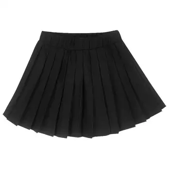 holka, černá mini Sukně 2020 Nové letní new baby děti děti, příležitostné Taneční jednobarevné sukně