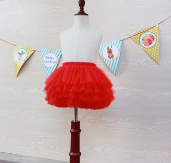2020 nový rok Tylu Sukně Dětská dívčí Sukně Batole Děti tutu Sukně Dort sukně Nadýchané sukně Superior Červená tutu sukně