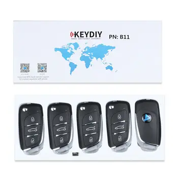 univerzální 3 tlačítka dálkového klíč keydiy B11 pro KD300 a KD900 vyrobit jakýkoliv model dálkový ovladač pro peugeot stylu