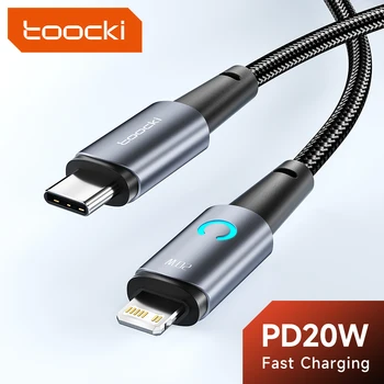 Toocki PD 20W USB C Kabel Pro iPhone 14 13 12 11 Pro Max XS 8 7 Plus Rychlé Nabíjení Kabel Pro iPad iPhone Nabíječka Kabel Datový Kabel