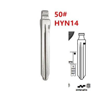 10ks HYN14 HY16 Prázdné Flip klíč Blade 50# HYN14FH pro Hyundai ACCENT ELANTRA Kia Klíč Blade pro KD keydiy xhorse VVDI ovladačů