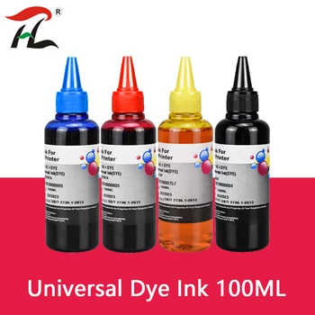 4 Barevné Dye Ink Pro HP,4 Barvy+100 ML,pro HP Premium Dye Ink,Obecné, pro tiskárny HP ink všechny modely 302XL 62XL 63XL 301XL 304XL
