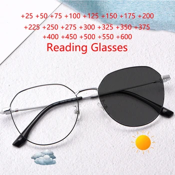 Titan Samozabarvovací Brýle Na Čtení Muži Ženy Flexibilní Presbyopickém Brýle Lupa Ultralehké Sluneční Brýle +125+175+225