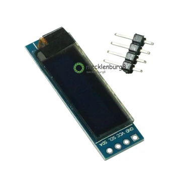 0,91 palce 3.3 V DC 5 V 128x32 IIC I2C modré OLED LCD displeje Modul displeje 0.91 